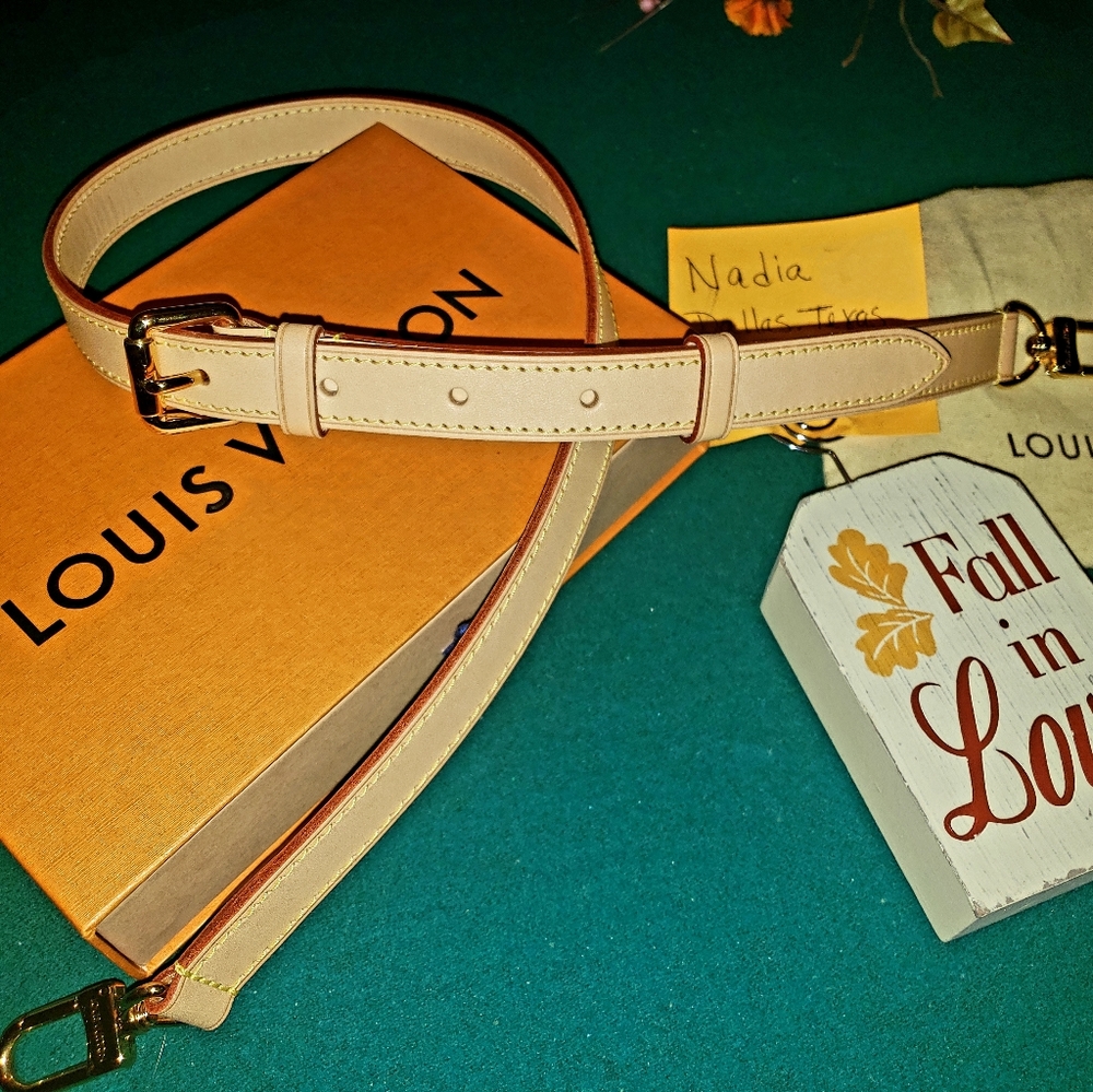 SOLD.   LV Adjustable strap